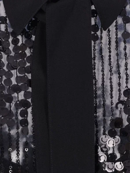 Cămașă Elie Saab din tul negru