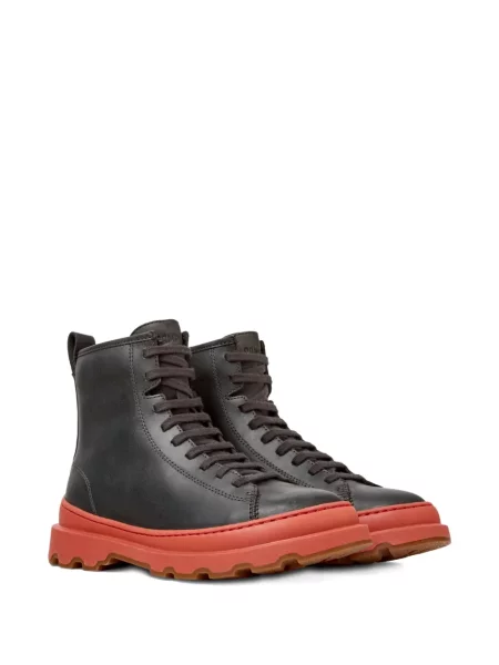 Botine Camper cu șireturi din dantelă gri