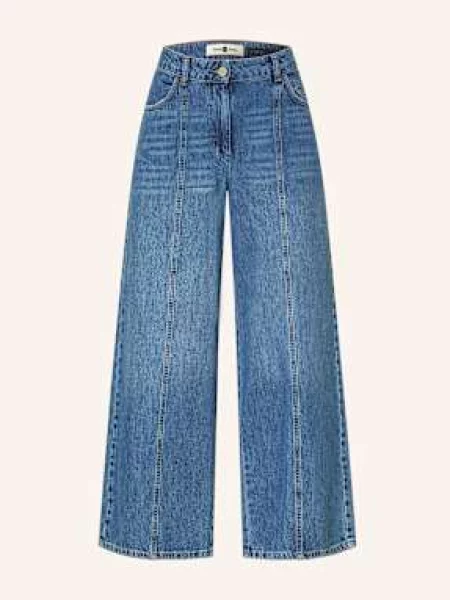 Riani Jeansy Wide Leg blau niebieskie