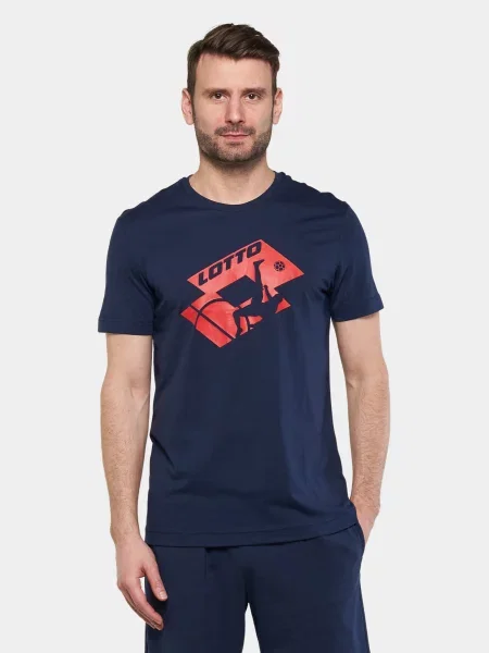 Футболка спортивна Lotto бавовна/поліестер синій