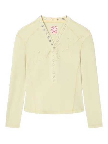 Top Miss Sixty cu decolteu în V galben