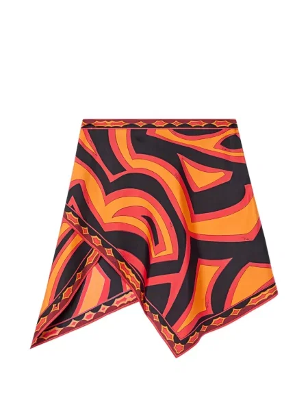 Fustă Pucci de mătase cu imagine negru