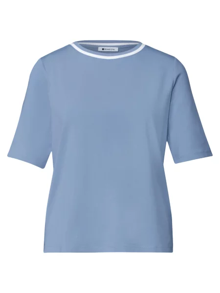 STREET ONE Tricou albastru deschis alb