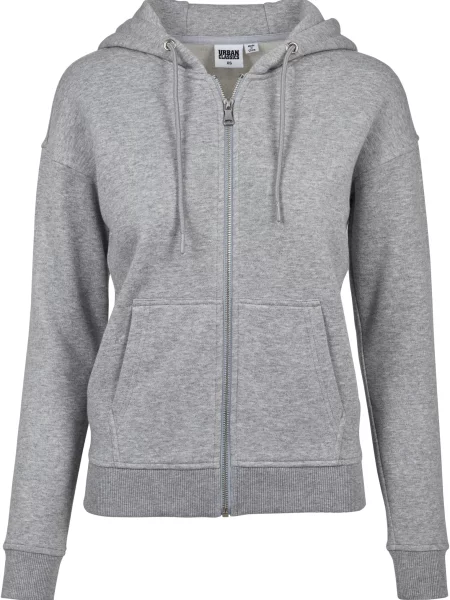 Klasičen pulover Urban Classics s kapuco siva