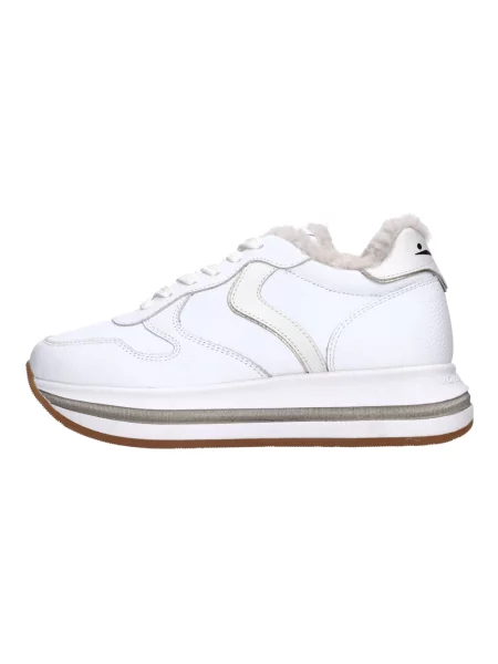 Sneakersy Voile Blanche skórzane białe