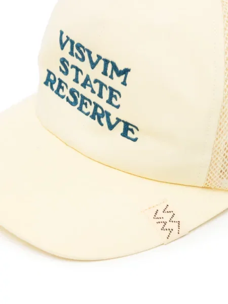 Șapcă Visvim cu broderie plasă galben