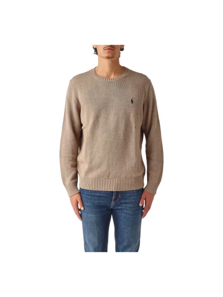 Sweter Polo Ralph Lauren brązowy