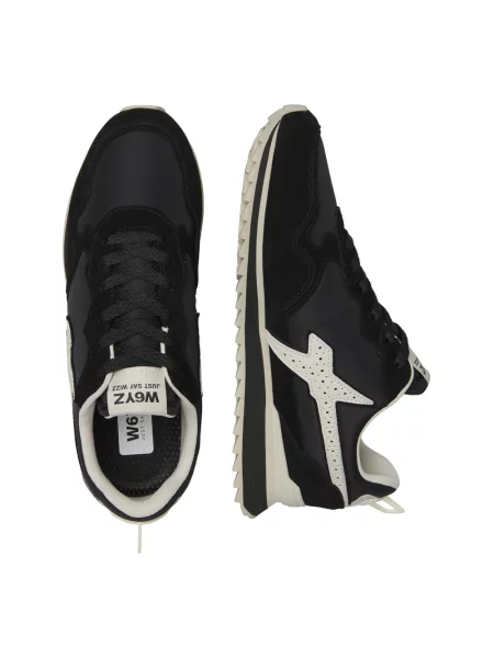 Sneakersy W6yz zamszowe czarne