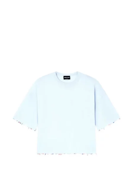 Scurt pulover Giorgio Armani albastru