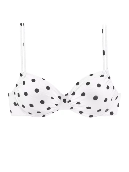 LASCANA Sutien costum de baie negru alb