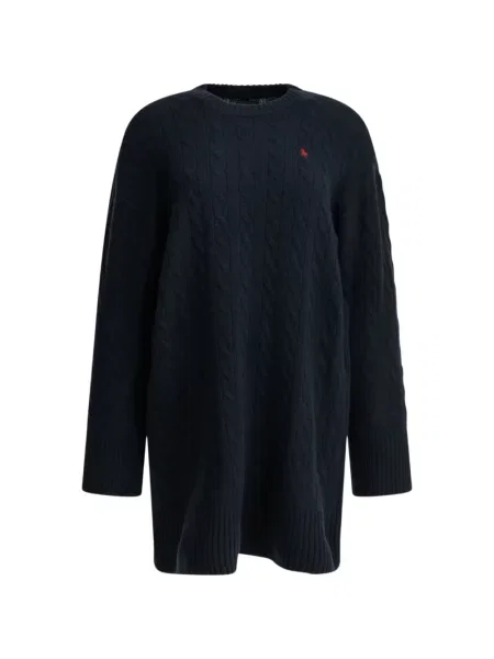 Lung rochie mini Polo Ralph Lauren tricotate maro