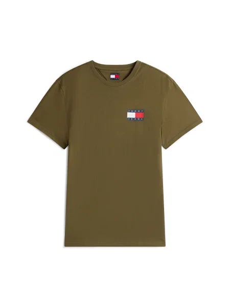 Tommy Jeans Tricou ESSENTIAL albastru / kaki / roșu alb