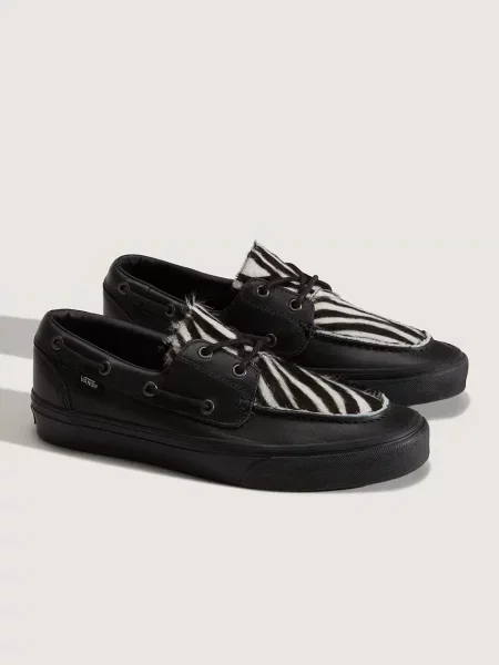 Vans Boat Shoe mokasini usnjeni črna