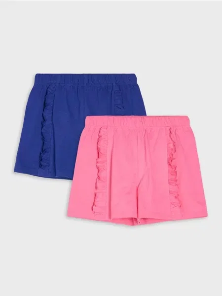 Sinsay šortky s ozdobnými volány 2 pack vícebarevná