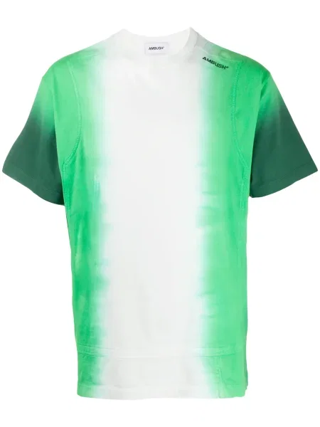 Tricou Ambush cu imagine cu gradient scurt verde