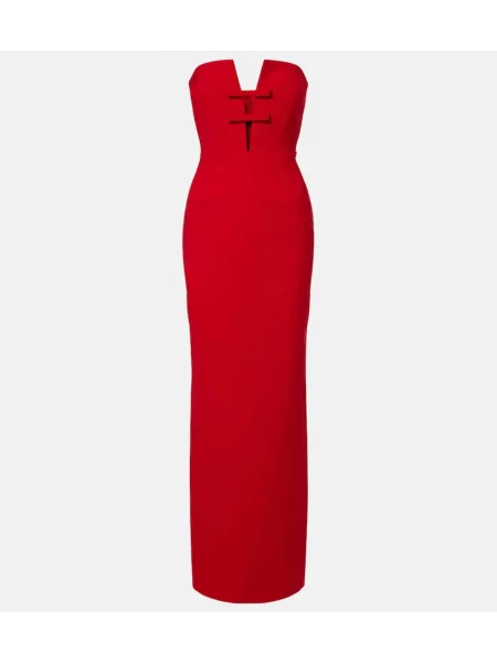 Rochie The New Arrivals Ilkyaz Ozel cu funde roșu