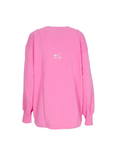 Lekka bluza sportowa Nike z dekoltem w serek różowa
