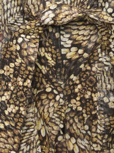 Szorty Just Cavalli z nadrukiem brązowe