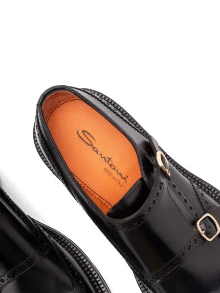 Brogues Santoni din piele negru