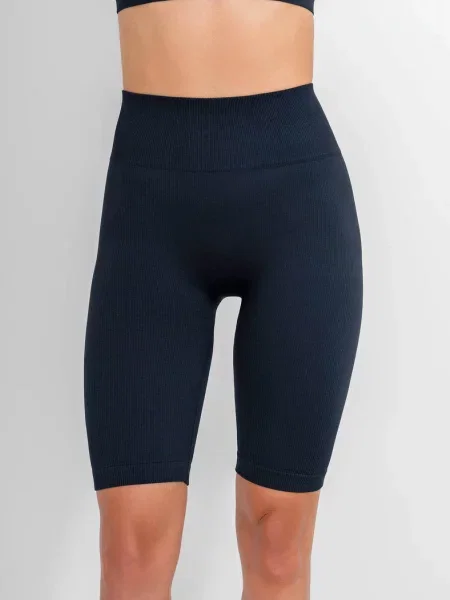 Женские трусики-шортики с высокой посадкой чорні