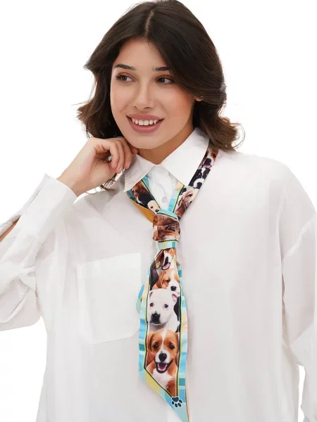 MyScarf Basic Краватка Унісекс Помаранчевий/коричневий Шовк помаранчева