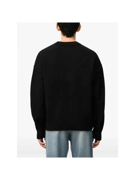 Sweter Ami Paris wełniany czarny