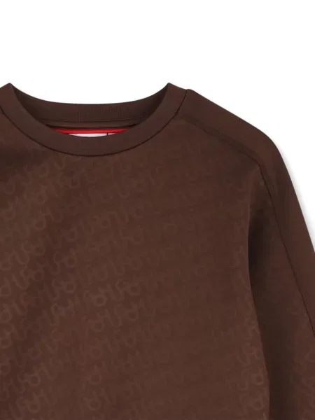 Bluza dziecięca Hugo brązowa