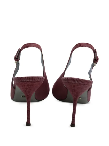 Retro sandály Sergio Rossi Vintage s otevřenou patou růžové