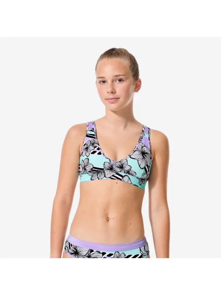 Strój kąpielowy dziecięcy Decathlon fioletowy