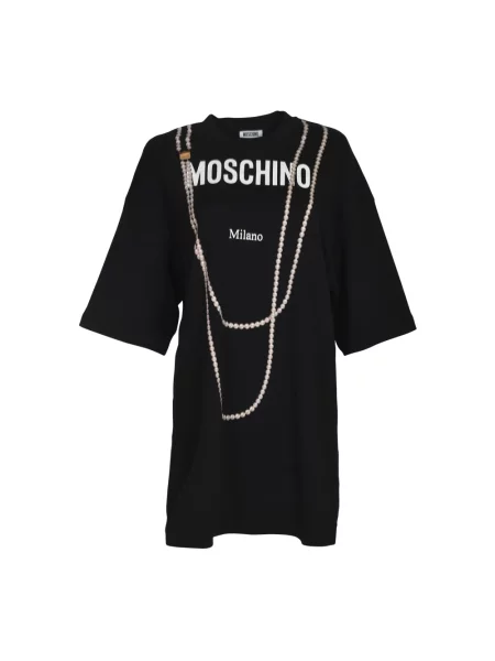 Koszulka Moschino z nadrukiem czarna