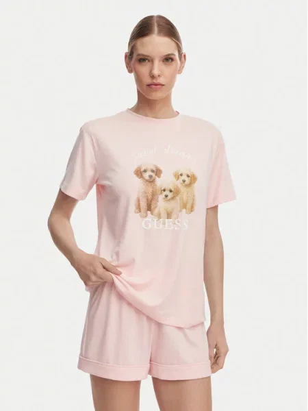 Guess Pijama deschis roz