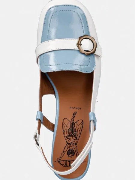Fly London bőr flip-flop kék