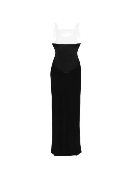 Rochie maxi Aya Muse transparente de costum negru