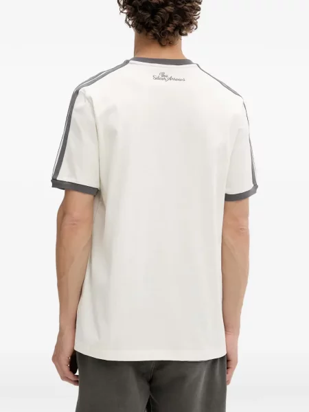 Tricou Adidas cu imagine plasă cu dungi negru