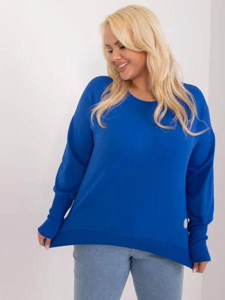 Bluzka Fashionhunters niebieska