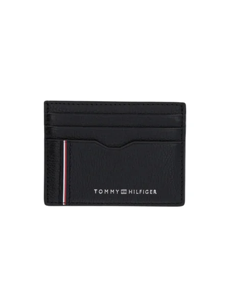 Usnjena torba Tommy Hilfiger črna