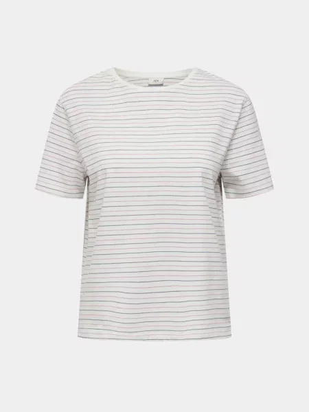 Футболка JDY темно-синій бавовна/поліестер синя