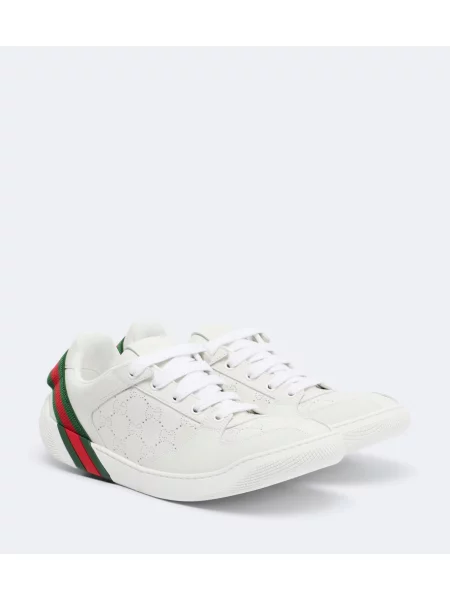 Sneakerși Gucci Screener din piele alb