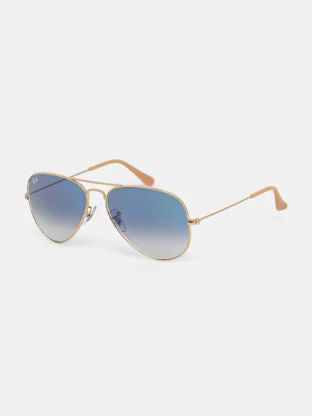Slnečné okuliare Ray-Ban Aviator Classic arista gold/light blue modrá