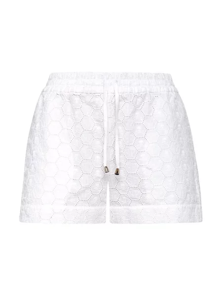 Szorty Philipp Plein koronkowe casual białe