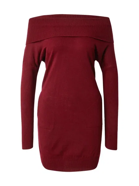 Cool & Sexy Rochie tricotat carmin roșu