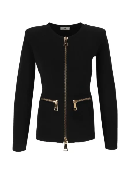 Cardigan Elisabetta Franchi tricotate negru