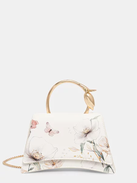 Aldo geantă crossbody pentru femei cu imitație de piele DESERTROSE alb