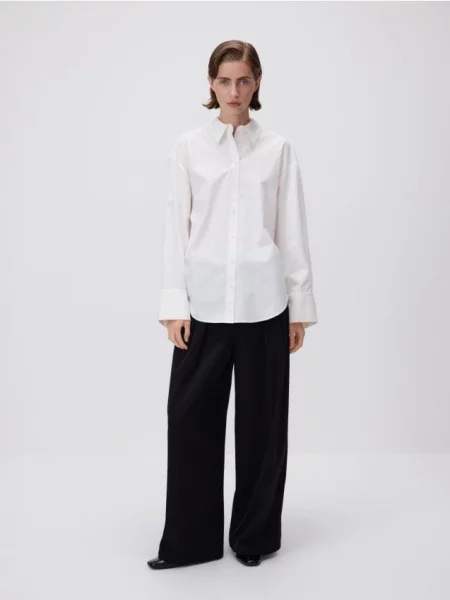 Reserved сорочка кремовий 