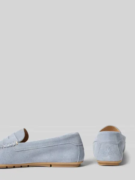 Loafersy Marc O'polo zamszowe niebieskie