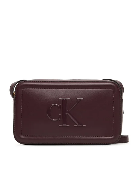 Geantă Calvin Klein Bold Ck Camera Bag Vișiniu violet