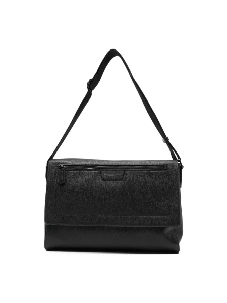 Torba na laptopa Gianni Chiarini skórzana czarna