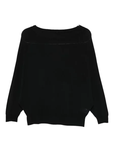 Bluza Majestic Filatures wełniana czarna