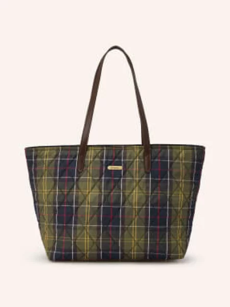 Barbour Torba Na Zakupy Wetherham Z Woreczkiem gruen żółta
