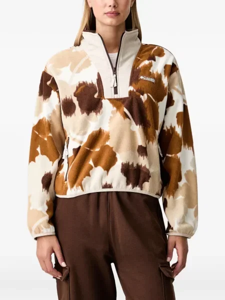 Hanorac din fleece Columbia din fleece cu imagine cu imprimeu abstract